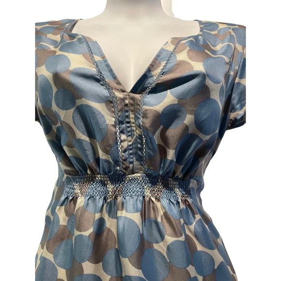 📚 Boden • 100% Silk Peplum Short Sleeve Top #WA270-  Size 8 - Picture 5 of 8